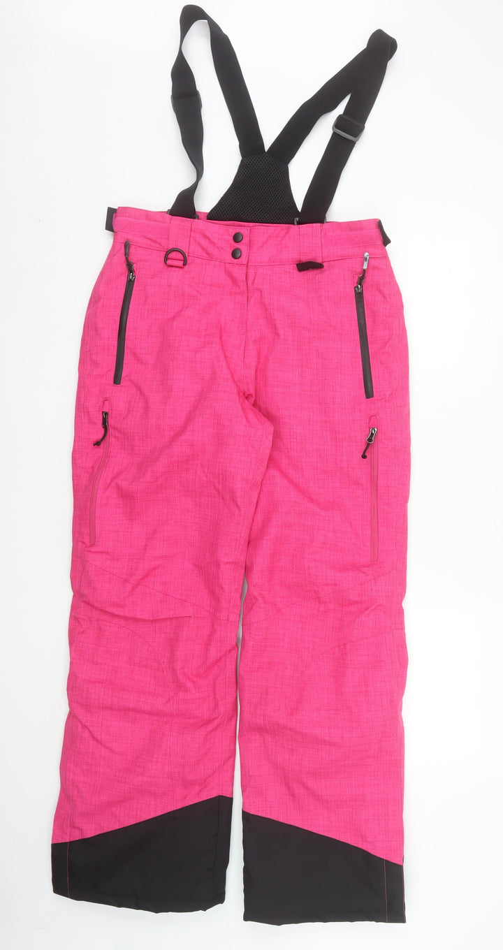 Crane Women's Pink Waterproof Insulated Snow Ski Pants M