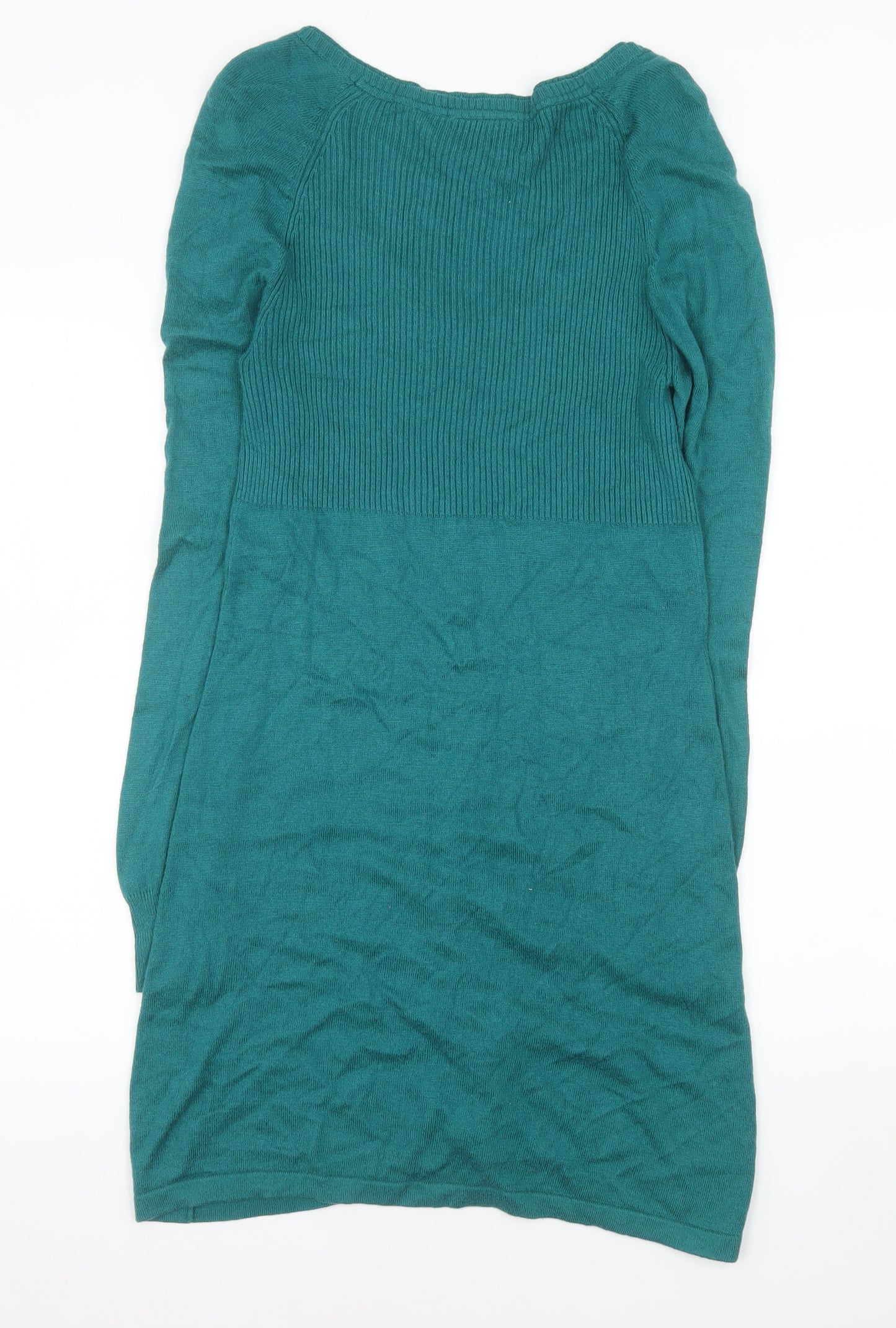 Mistral Women’s Green Knit Button Sweater Dress Size 10