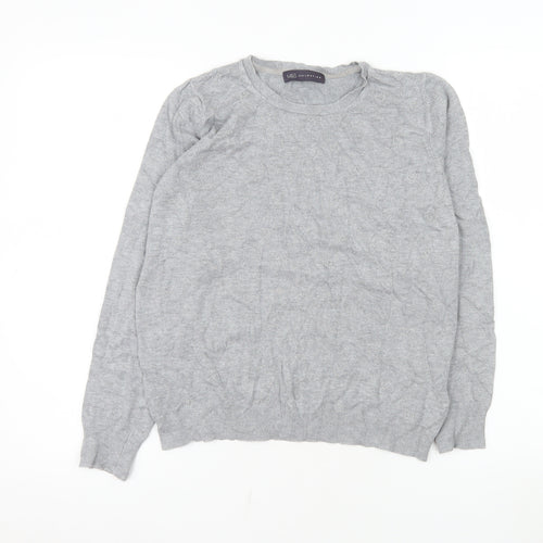 Marks and Spencer Women's Grey Long Sleeve Knit Top Size 12