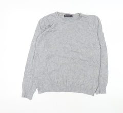 Marks and Spencer Women's Grey Long Sleeve Knit Top Size 12