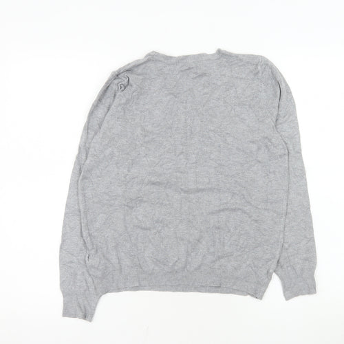 Marks and Spencer Women's Grey Long Sleeve Knit Top Size 12