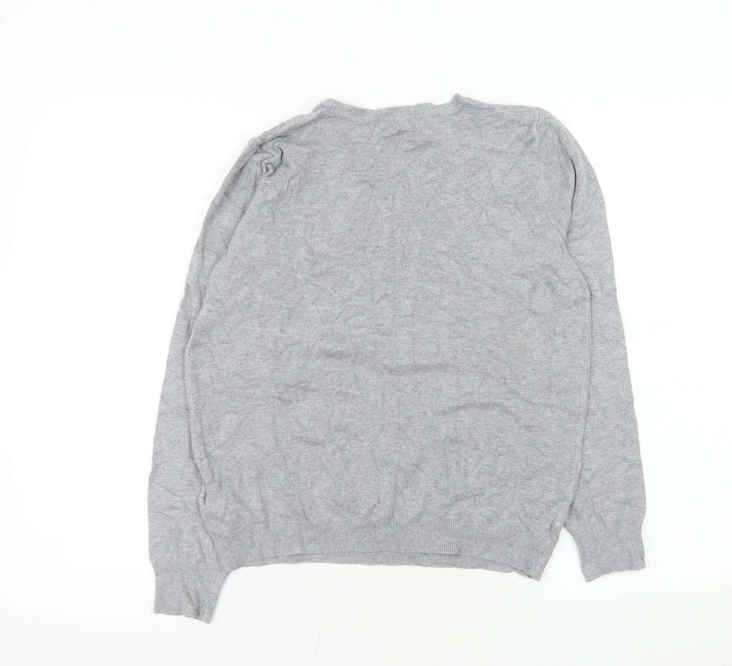 Marks and Spencer Women's Grey Long Sleeve Knit Top Size 12