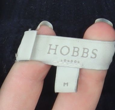 Hobbs Women’s Black Wool Cable-Knit Crew Neck Jumper Size M