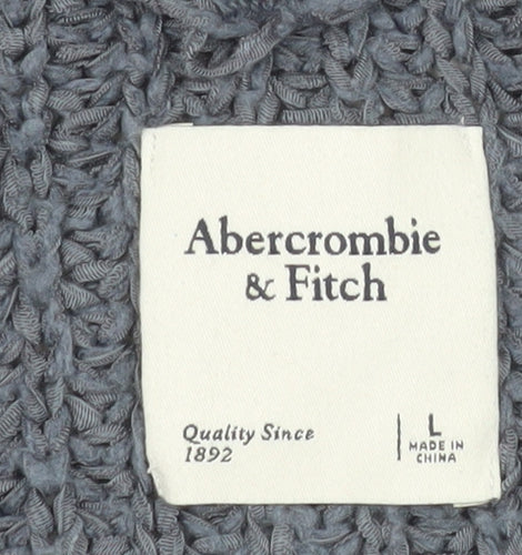 Abercrombie & Fitch Women's Grey Chunky Knit Cardigan Size L