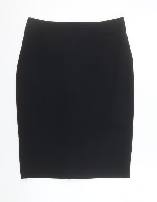 Marks and Spencer Women Black Size 10 Pencil Skirt Knee Length