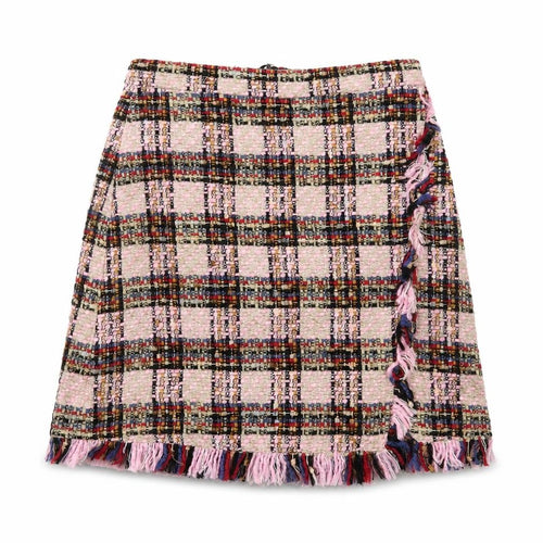 Marks and Spencer Women Multicoloured Tweed A-Line Skirt Size 6
