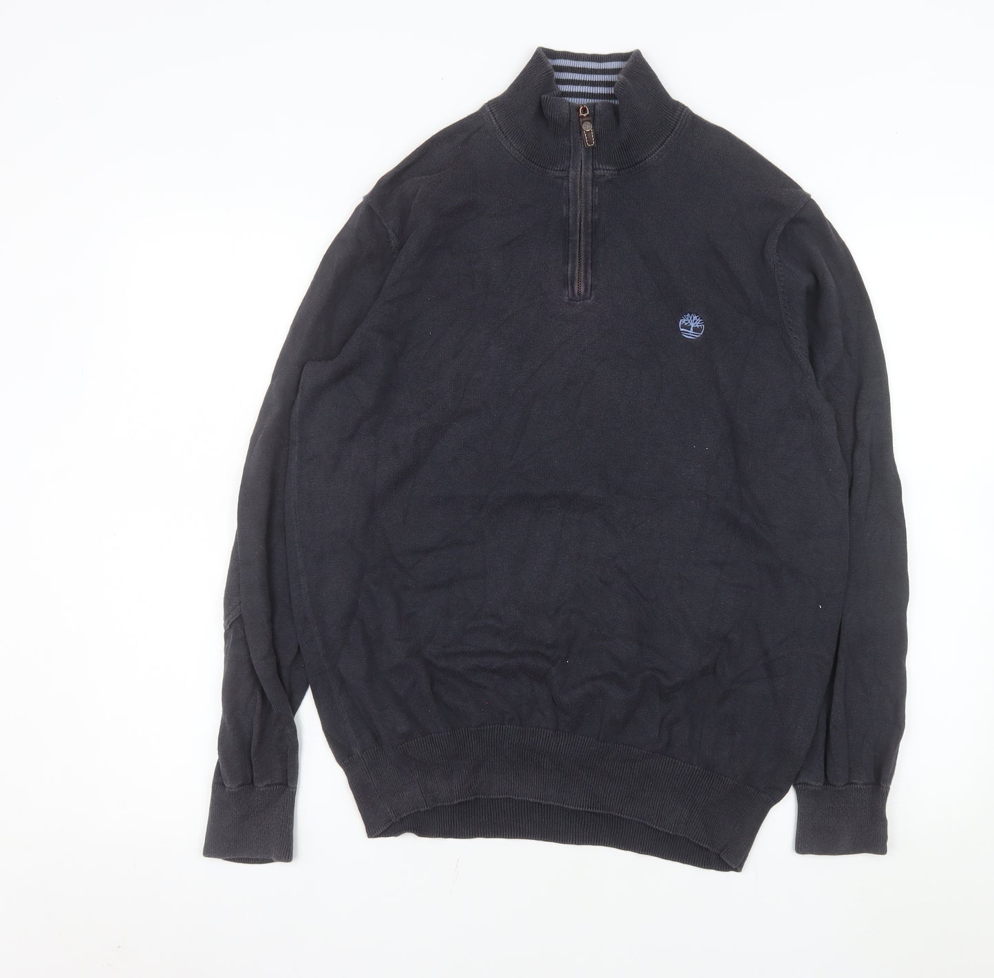 Timberland Earthkeepers Men's Black 1/4 Zip Cotton Sweatshirt M
