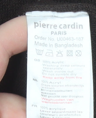 Pierre Cardin Men's Brown XL Acrylic Crew Neck Pullover Jumper