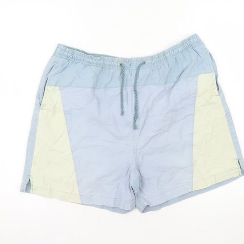 D'Amigo Men's Multicoloured Cotton Drawstring Shorts Size L