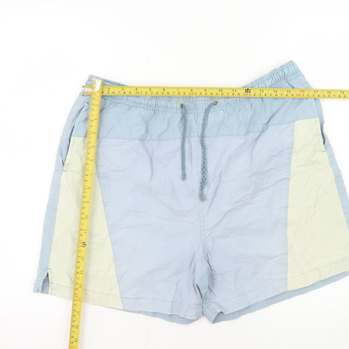 D'Amigo Men's Multicoloured Cotton Drawstring Shorts Size L