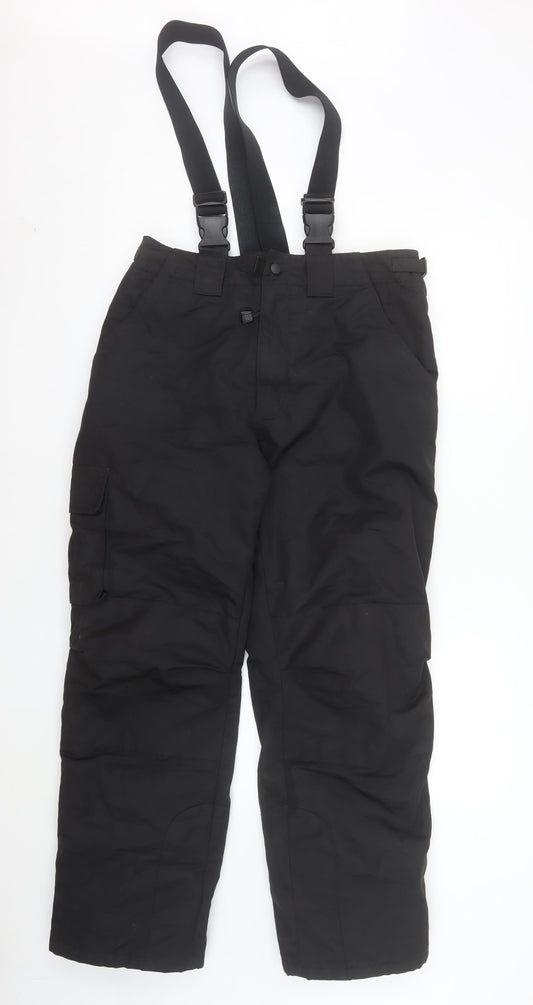 Tex Men's Black M Snow Pants Waterproof Insulated Trousers