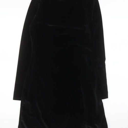 Next Women’s Black Velvet Sheath Dress Size 8 Party Evening