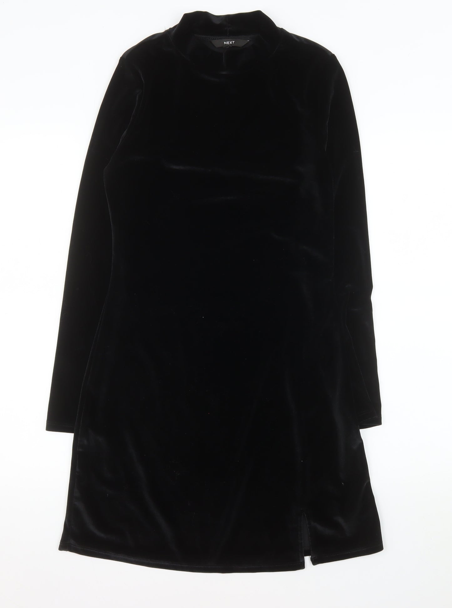 Next Women’s Black Velvet Sheath Dress Size 8 Party Evening