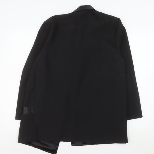 Three's Company Women's Black Size 12 Tuxedo Blazer Jacket
