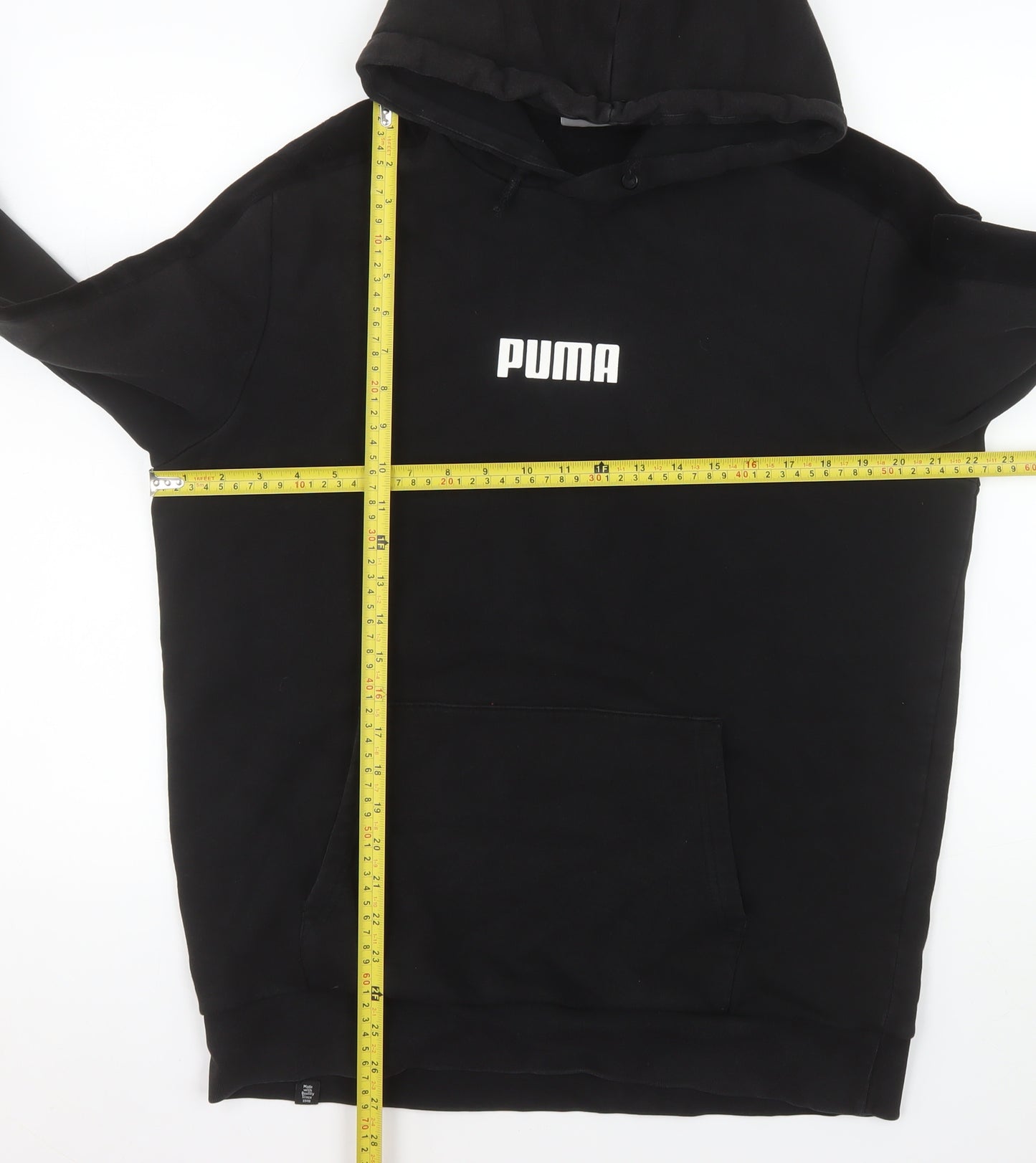 Puma Women’s Black Pullover Hoodie Medium Hooded Sweatshirt