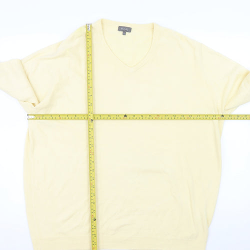 Wolsey Men’s Beige 2XL V-Neck Acrylic Pullover Jumper