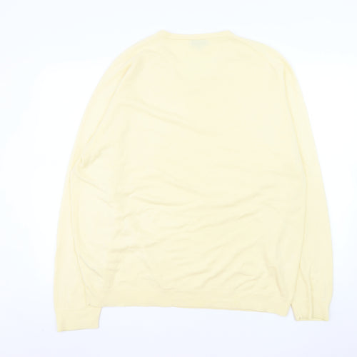 Wolsey Men’s Beige 2XL V-Neck Acrylic Pullover Jumper
