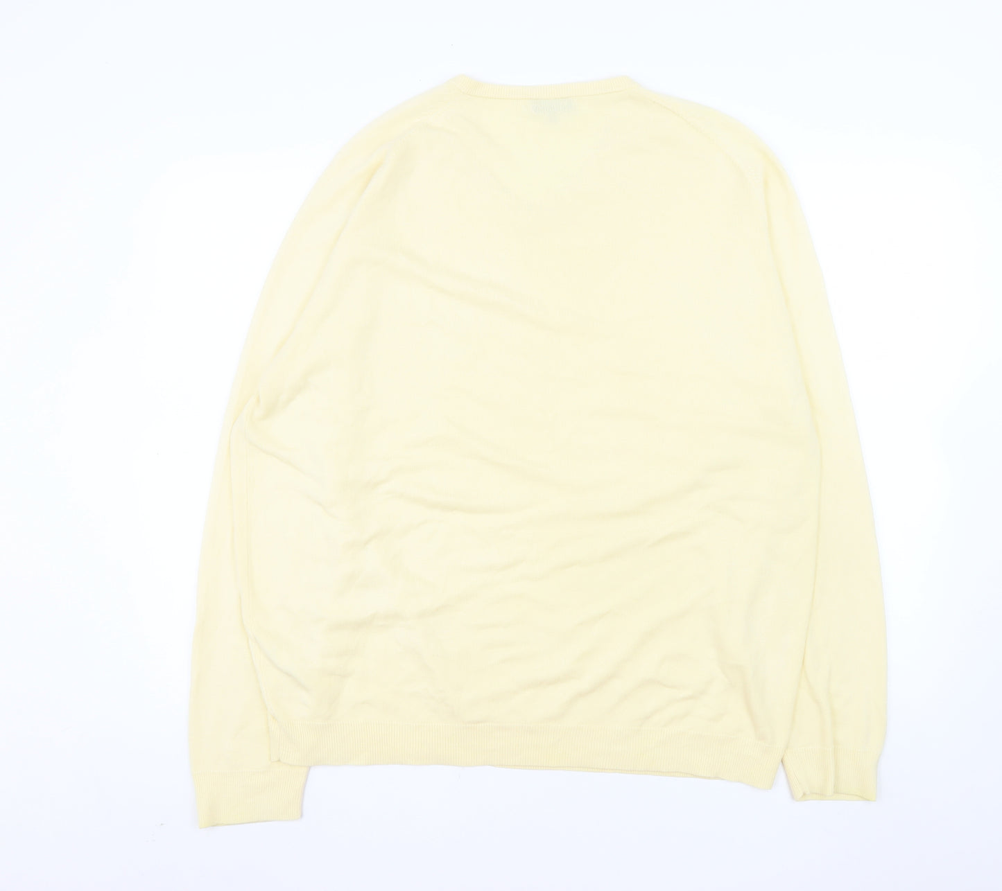 Wolsey Men’s Beige 2XL V-Neck Acrylic Pullover Jumper