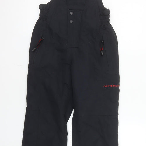 White Rock Boys Black Age 10 Waterproof Lined Ski Dungarees Snow Pants