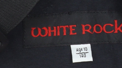 White Rock Boys Black Age 10 Waterproof Lined Ski Dungarees Snow Pants