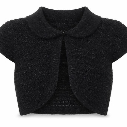 Gap Women's Black Collared Knit Shrug Jumper M