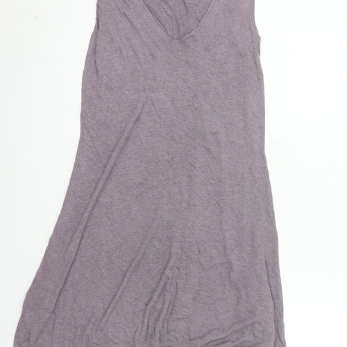 Sandwich Women Purple L Asymmetric Sleeveless Jersey Dress
