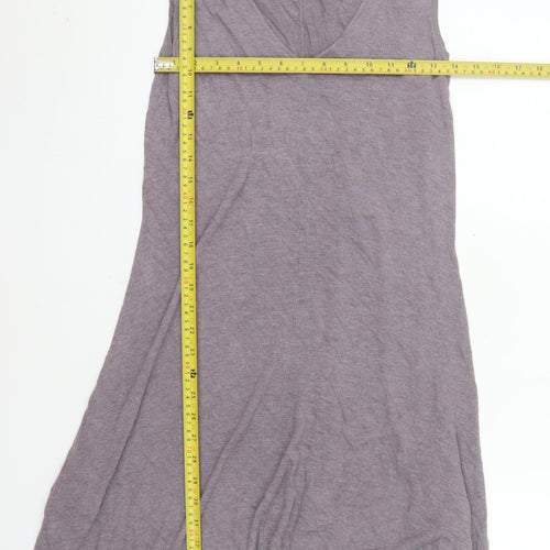Sandwich Women Purple L Asymmetric Sleeveless Jersey Dress