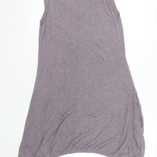 Sandwich Women Purple L Asymmetric Sleeveless Jersey Dress