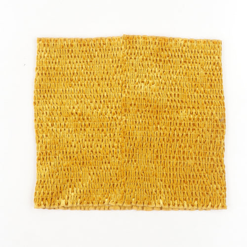 Urban Outfitters Women Yellow Cropped Strapless Velvet Tank Top M