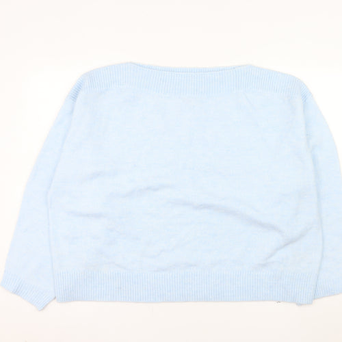 Marks and Spencer Women's Blue XL Pullover Jumper Knit Alpaca Blend