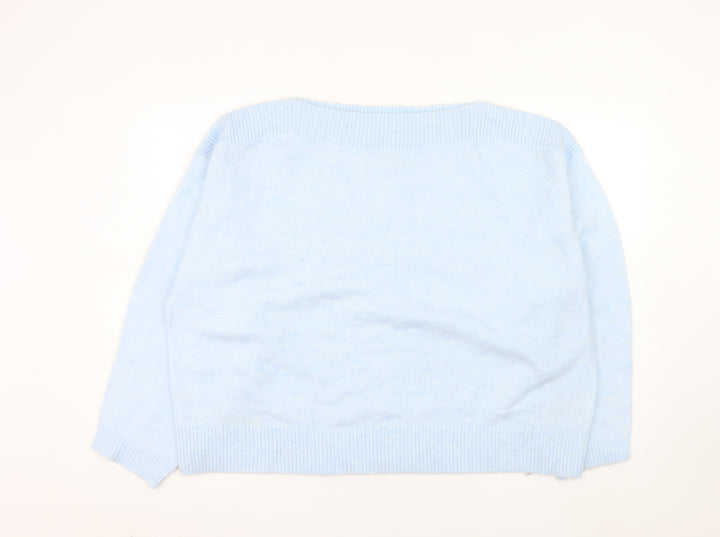 Marks and Spencer Women's Blue XL Pullover Jumper Knit Alpaca Blend