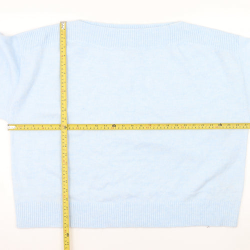 Marks and Spencer Women's Blue XL Pullover Jumper Knit Alpaca Blend