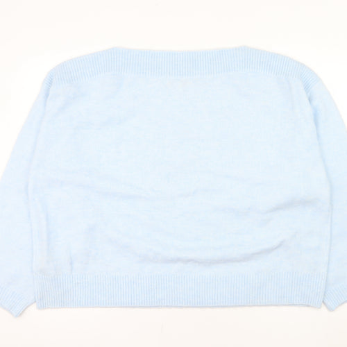 Marks and Spencer Women's Blue XL Pullover Jumper Knit Alpaca Blend