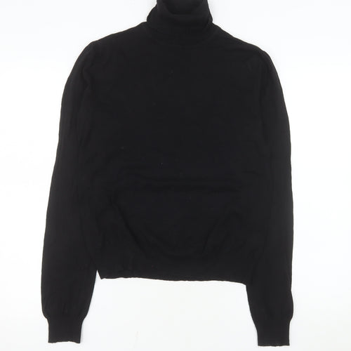 Next Women’s Black Roll Neck Long Sleeve Knit Top Size 14