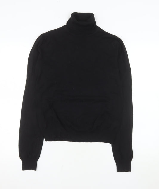 Next Women’s Black Roll Neck Long Sleeve Knit Top Size 14