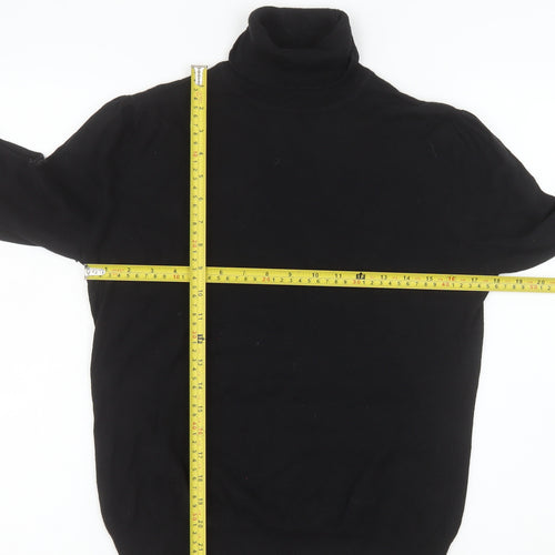 Next Women’s Black Roll Neck Long Sleeve Knit Top Size 14