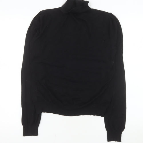 Next Women’s Black Roll Neck Long Sleeve Knit Top Size 14