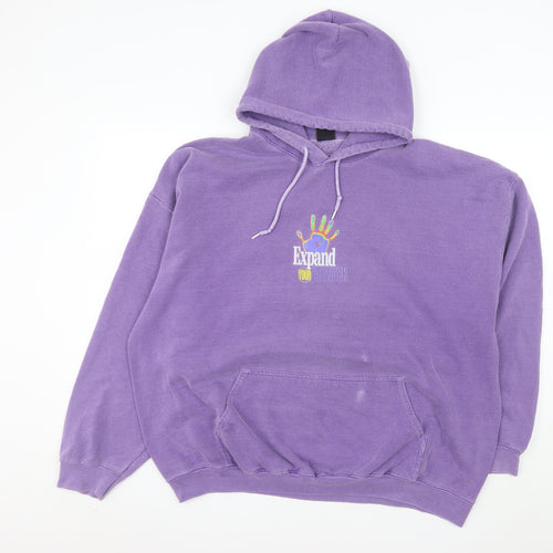 Urban Outfitters Men’s Purple Graphic Pullover Hoodie L