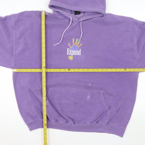 Urban Outfitters Men’s Purple Graphic Pullover Hoodie L