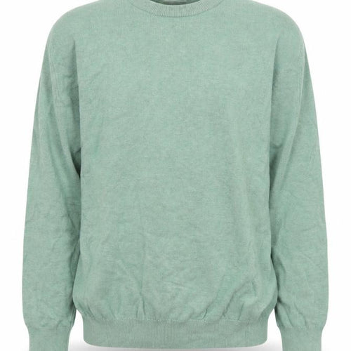 Marks and Spencer Men's Green Cotton Crew Neck Jumper XL