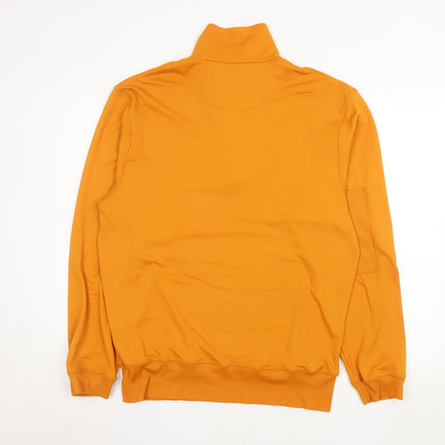 Page & Tuttle Men’s Orange 1/4 Zip Long Sleeve Golf Sweatshirt L