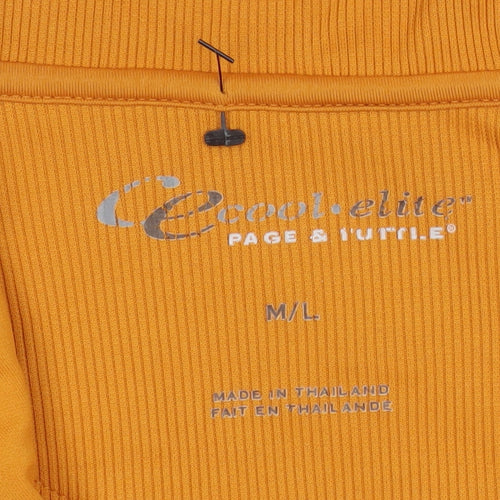 Page & Tuttle Men’s Orange 1/4 Zip Long Sleeve Golf Sweatshirt L