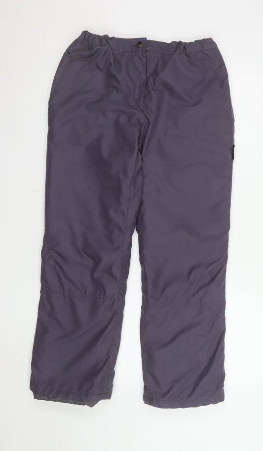 Crane Women's Purple 8-10 Waterproof Insulated Snow Pants