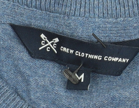Crew Clothing Company Men's Blue Cotton Crew Neck Jumper Size M
