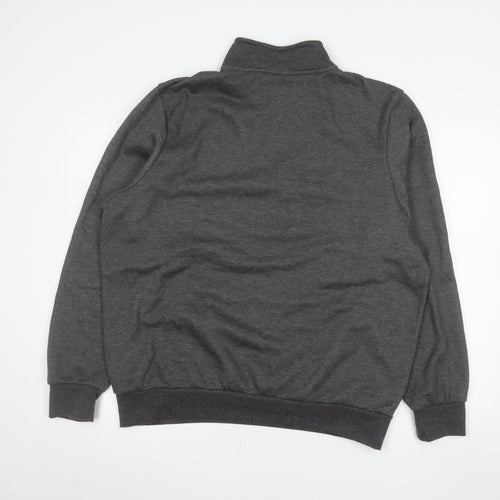 Slazenger Men's Grey 1/4 Zip Pullover Sweatshirt Size L