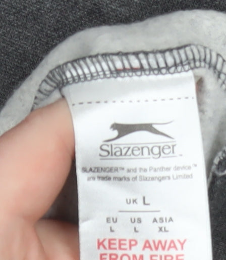 Slazenger Men's Grey 1/4 Zip Pullover Sweatshirt Size L