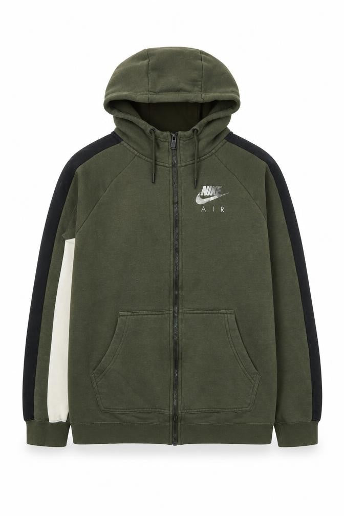 Nike Men’s Green Full Zip Hooded Sports Jacket S