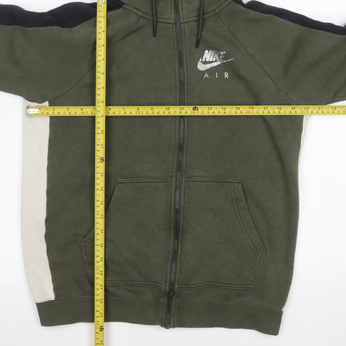 Nike Men’s Green Full Zip Hooded Sports Jacket S