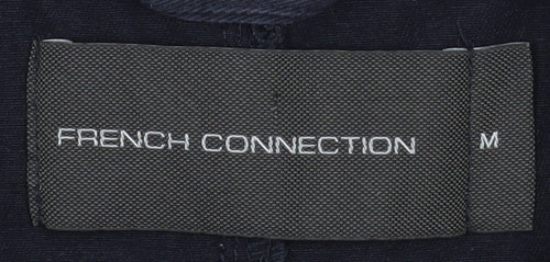 French Connection Men's Blue Cotton Button-Up Jacket M