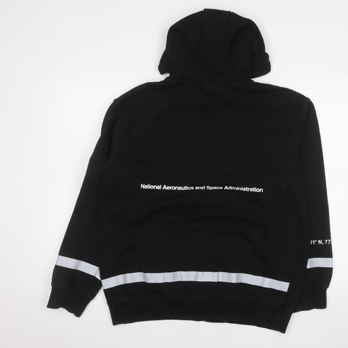 H&M Men’s Black NASA Relaxed Fit Pullover Hoodie M